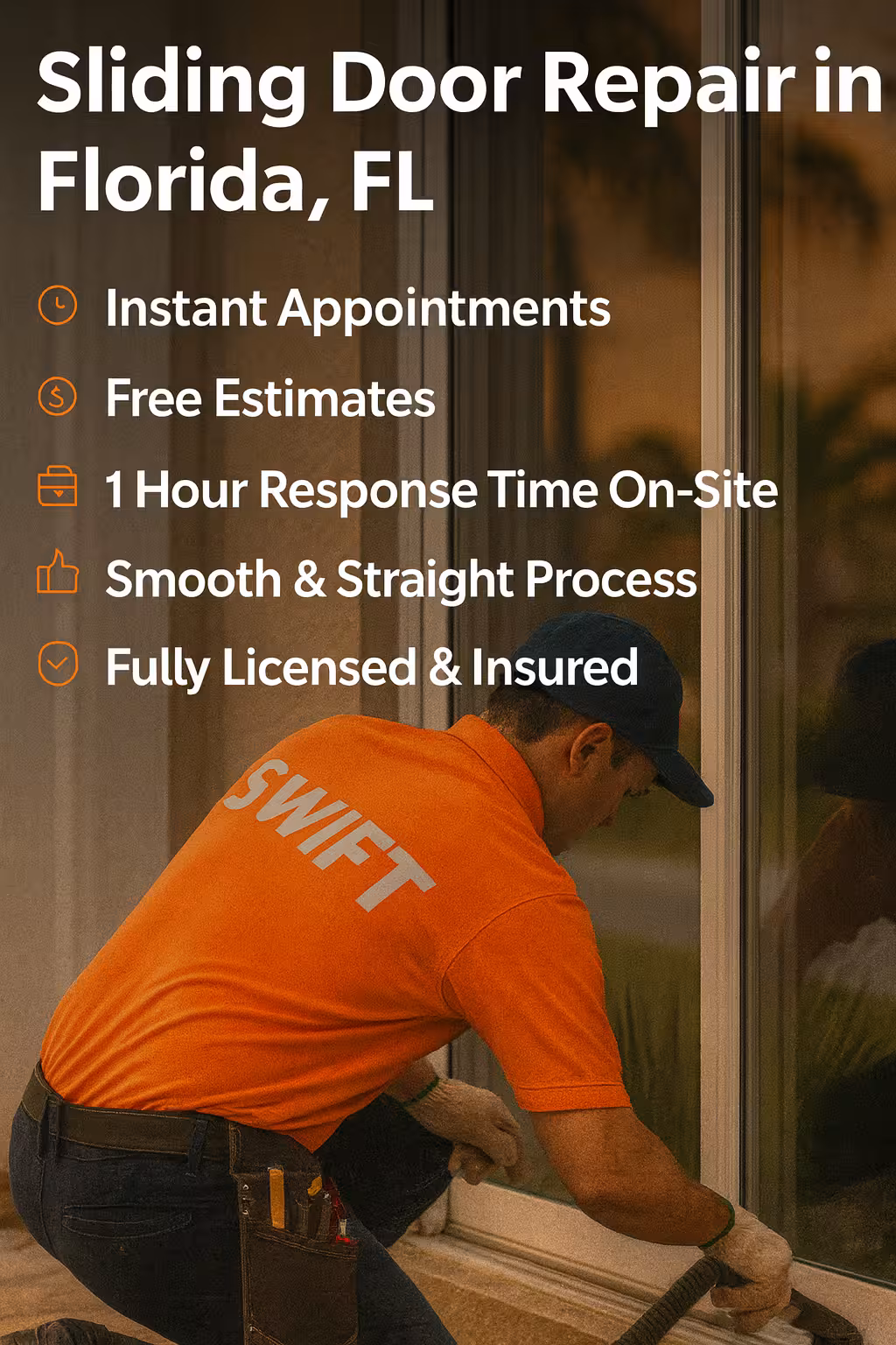 Contemporary sliding door installation